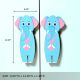 Handcrafted Acacia Wood Blue Elephant Handle Pair